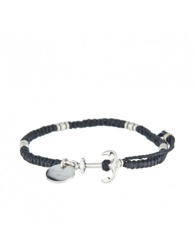 Bracelet Homme en corde cirée BLACK WAX - Rockstone