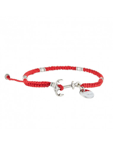 Bracelet Homme en corde cirée RED WAX - Rockstone
