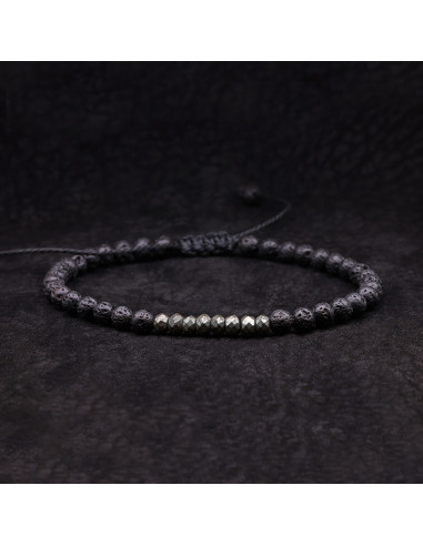 Bracelet Homme ajustable BLACK SENS - Rockstone