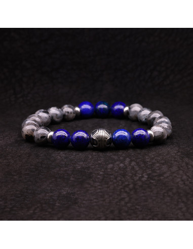 Bracelet perles lapis et labradorite - Rockstone